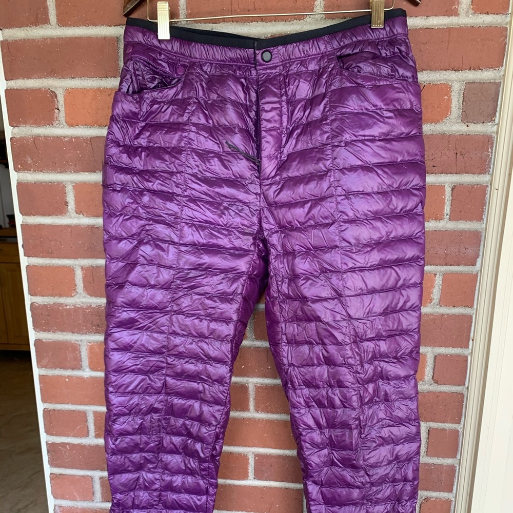 Marmot down warm purple pants mountain Hardware